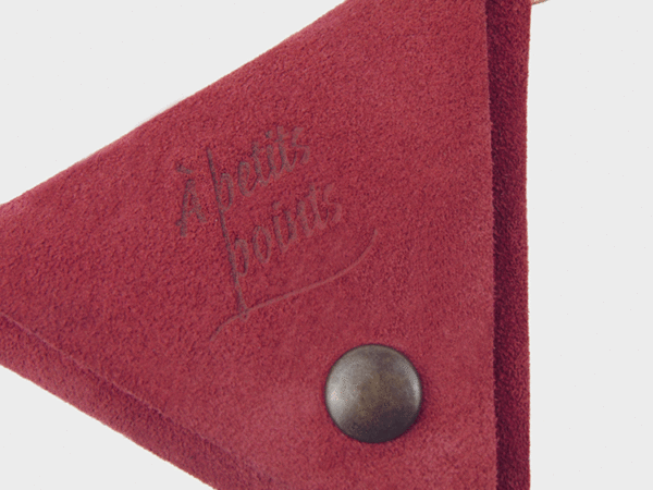 Porte-clef porte monnaie rouge