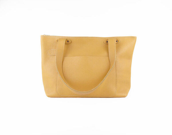 Joli sac en cuir jaune tendance