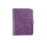 Grand portefeuille en cuir violet