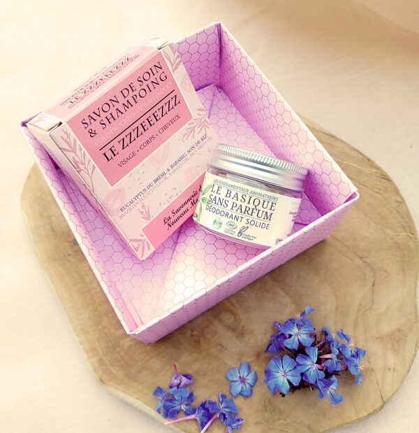 Coffret cadeau cosmétiques bio et solides