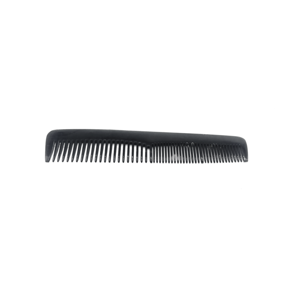 Peigne de poche taille moyen noir en corne